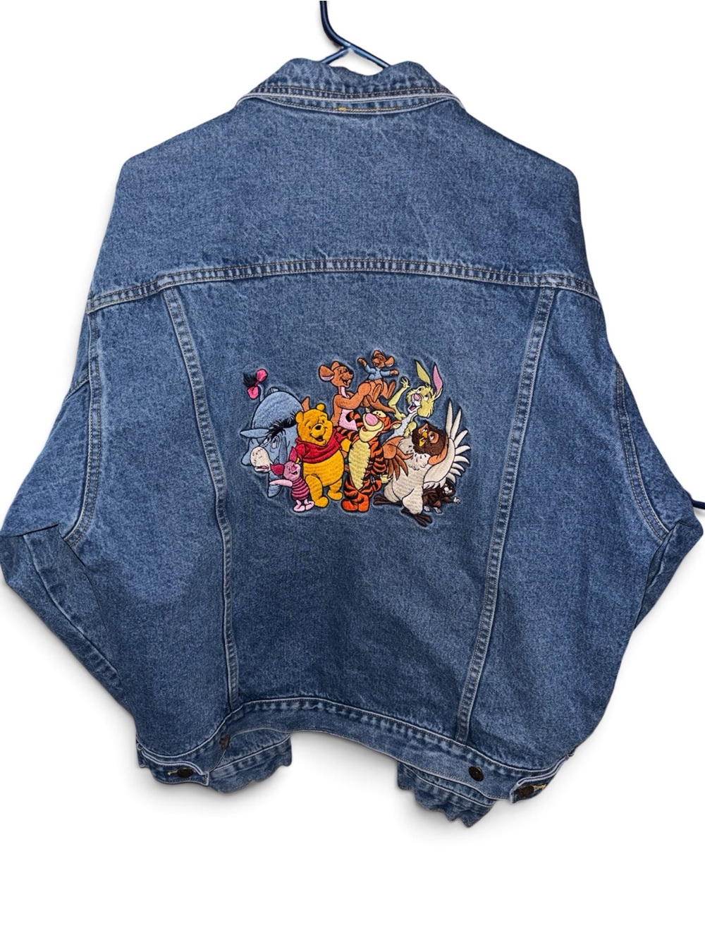 Disney Blue Denim Jacket with Winnie the Pooh Patch